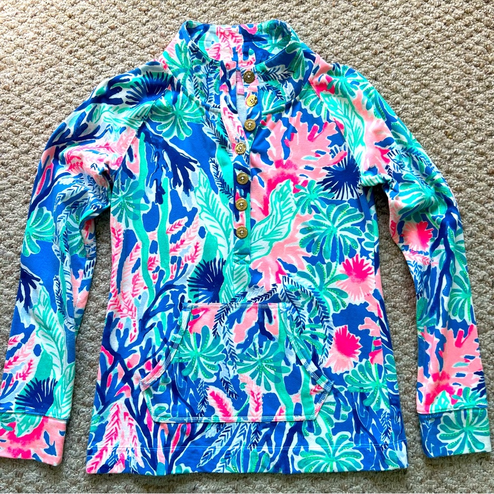 Lilly Pulitzer Captain’s Popover in Jet Stream